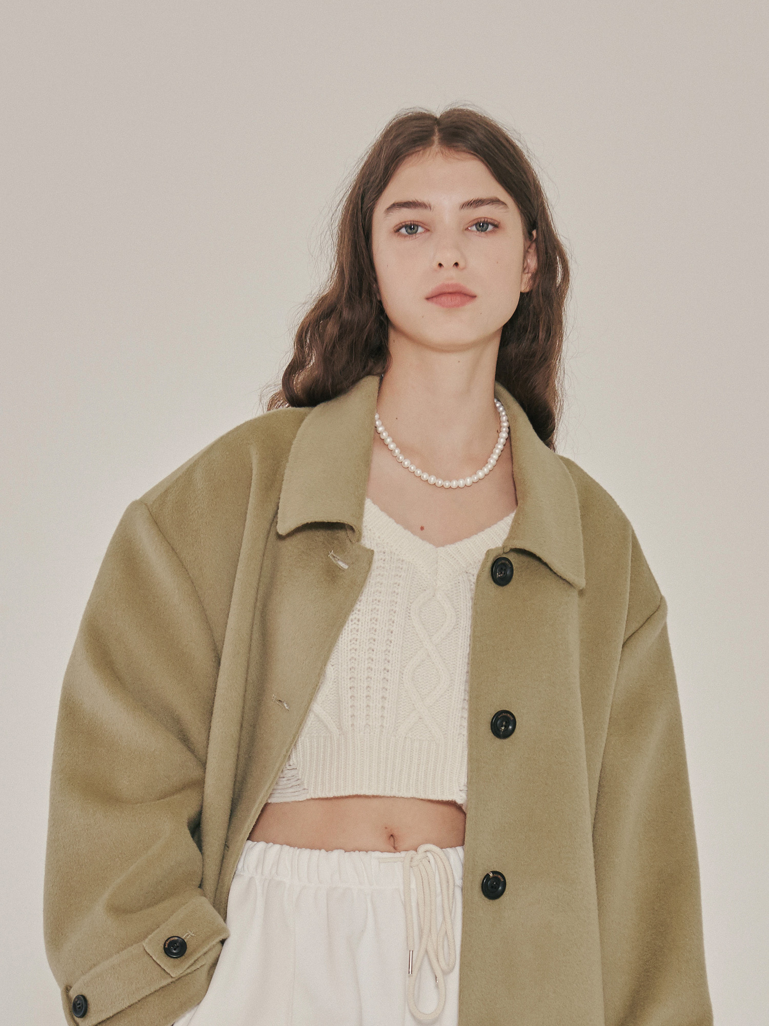 hope cropped knit (cream)